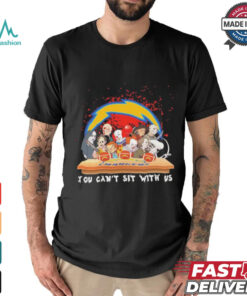 Official Horror Characters Movie Team You Can’t Sit With Us Los Angeles Chargers Halloween Shirt