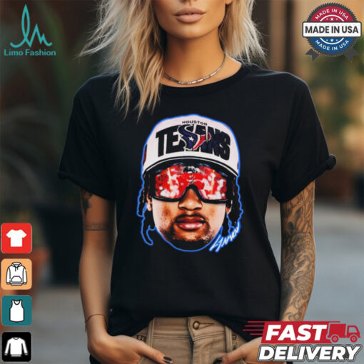 Official Houston Texans Cool Breeze C.J. Stroud Big Face Signature t shirt