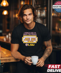 Official I Would Like To Solve The Puzzle Suck That Tiger Duck Bitch LSU Tigers Shirt
