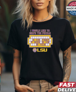 Official I Would Like To Solve The Puzzle Suck That Tiger Duck Bitch LSU Tigers Shirt