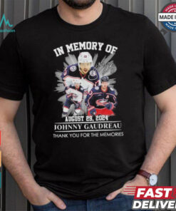 Official In Memory Of Johnny Gaudreau August 29, 2024 Thank You For The Memories Signature Shirt