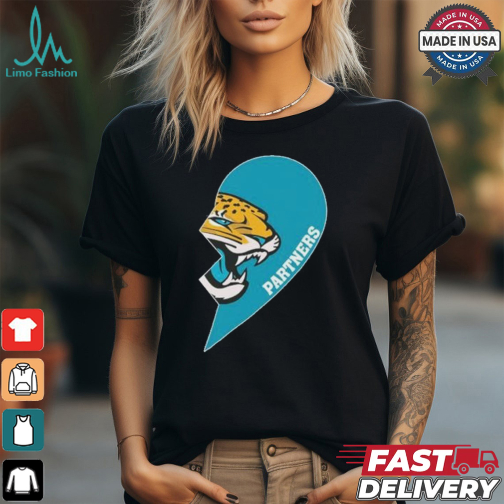 Official Jacksonville Partners Half Heart Shirt Official Jacksonville Partners Half Heart Shirt