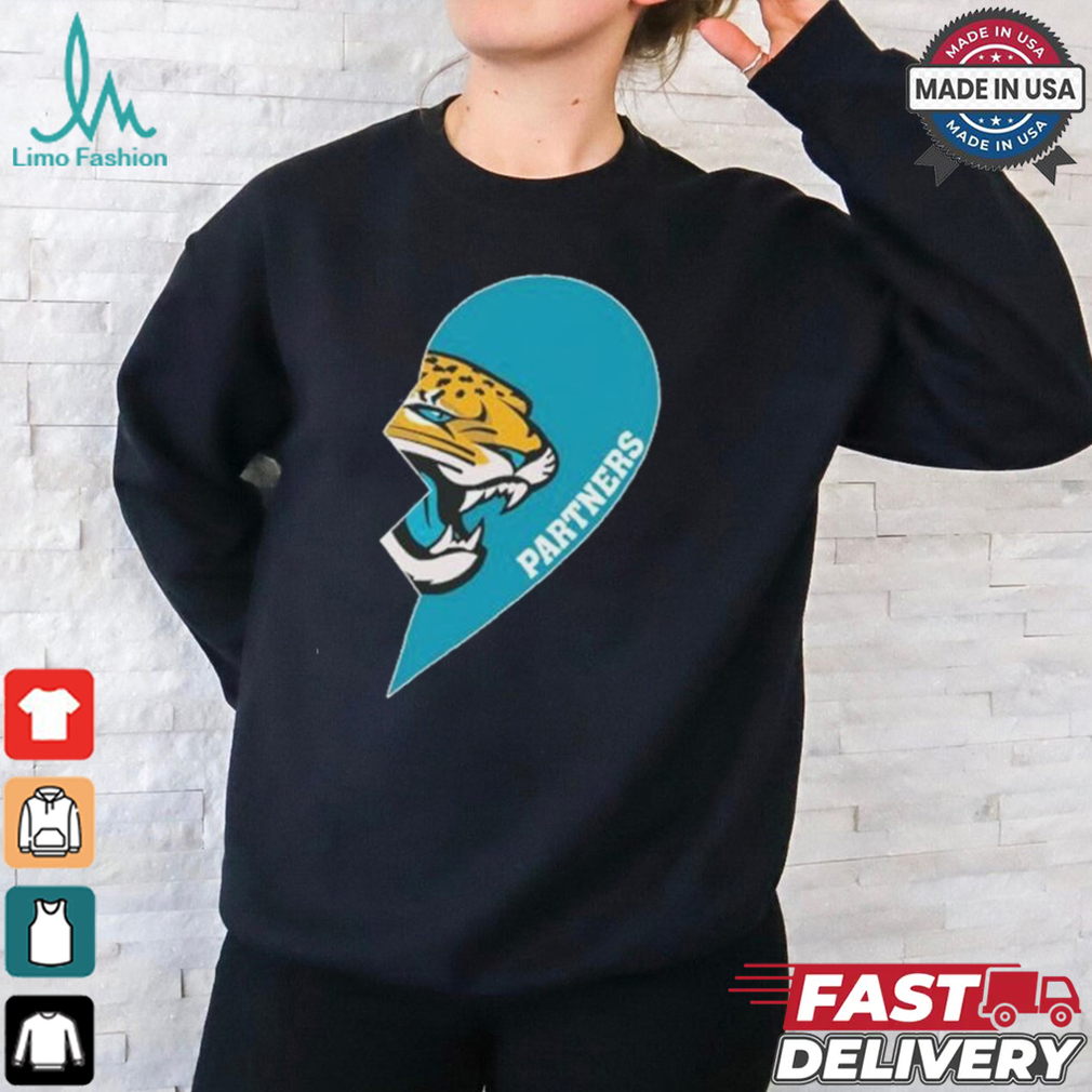 Official Jacksonville Partners Half Heart Shirt Official Jacksonville Partners Half Heart Shirt