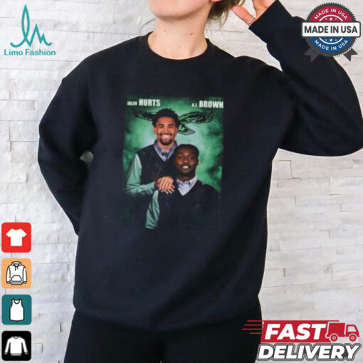 Official Jalen Hurts x Aj Brown Philadelphia Eagles Step Brothers Shirt