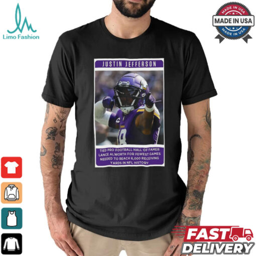 Official Jutin Jefferson Tied Pro Football Hall Famer 2024 Poster shirt