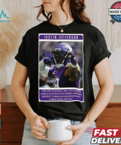 Official Jutin Jefferson Tied Pro Football Hall Famer 2024 Poster shirt