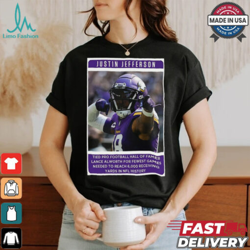 Official Jutin Jefferson Tied Pro Football Hall Famer 2024 Poster shirt