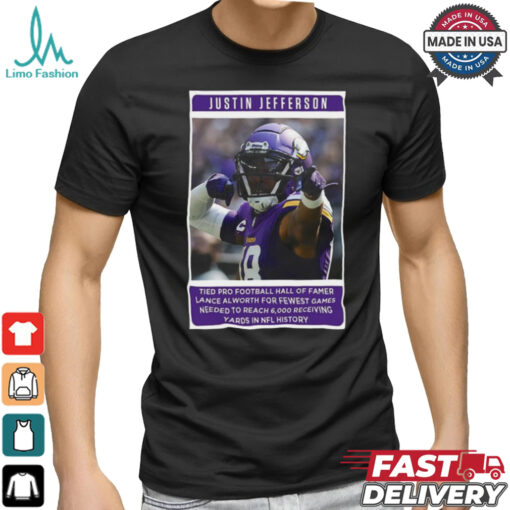 Official Jutin Jefferson Tied Pro Football Hall Famer 2024 Poster shirt