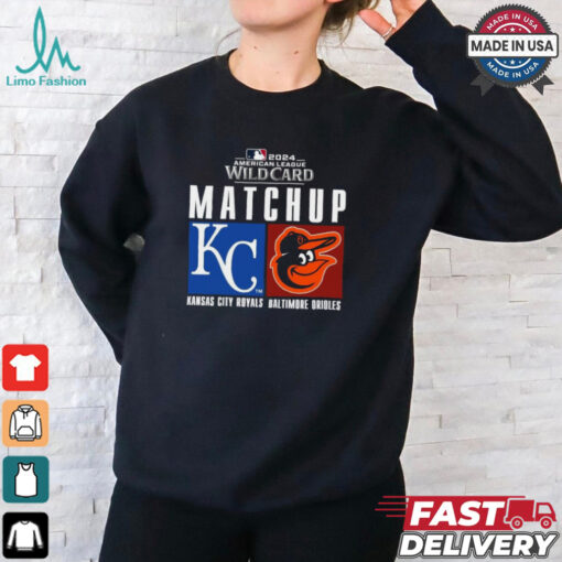 Official Kansas City Royals vs. Baltimore Orioles 2024 MLB AL Wild Card Matchup Shirt