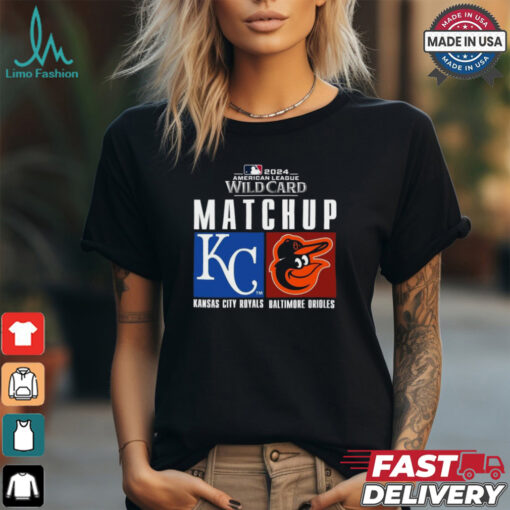 Official Kansas City Royals vs. Baltimore Orioles 2024 MLB AL Wild Card Matchup Shirt