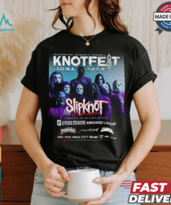 Official Knotfest Iowa 2024 Water Park Des Moines IA September Slipknot 25th Anniversary Celebrating The 1999 shirt