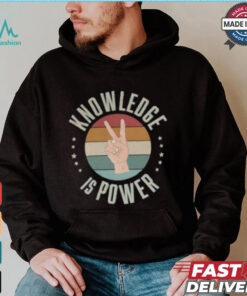 Official Knowledge Is Power Sunset Vintage T Shirt