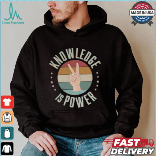 Official Knowledge Is Power Sunset Vintage T Shirt