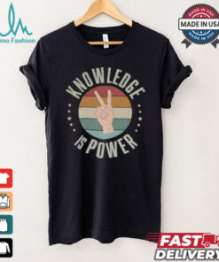Official Knowledge Is Power Sunset Vintage T Shirt