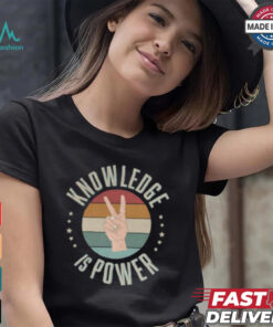 Official Knowledge Is Power Sunset Vintage T Shirt