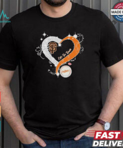 Official Let’s Go Giants San Francisco Giants baseball diamond heart love shirt
