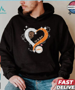 Official Let’s Go Giants San Francisco Giants baseball diamond heart love shirt