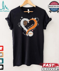 Official Let’s Go Giants San Francisco Giants baseball diamond heart love shirt