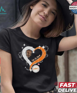Official Let’s Go Giants San Francisco Giants baseball diamond heart love shirt
