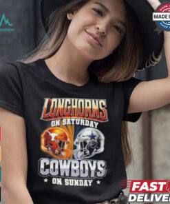 Official Longhorns On Saturday Cowboys On Sunday Shirt