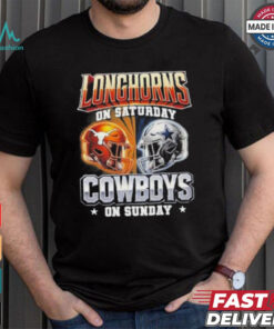 Official Longhorns On Saturday Cowboys On Sunday Shirt