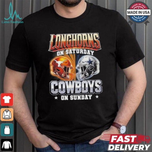 Official Longhorns On Saturday Cowboys On Sunday Shirt