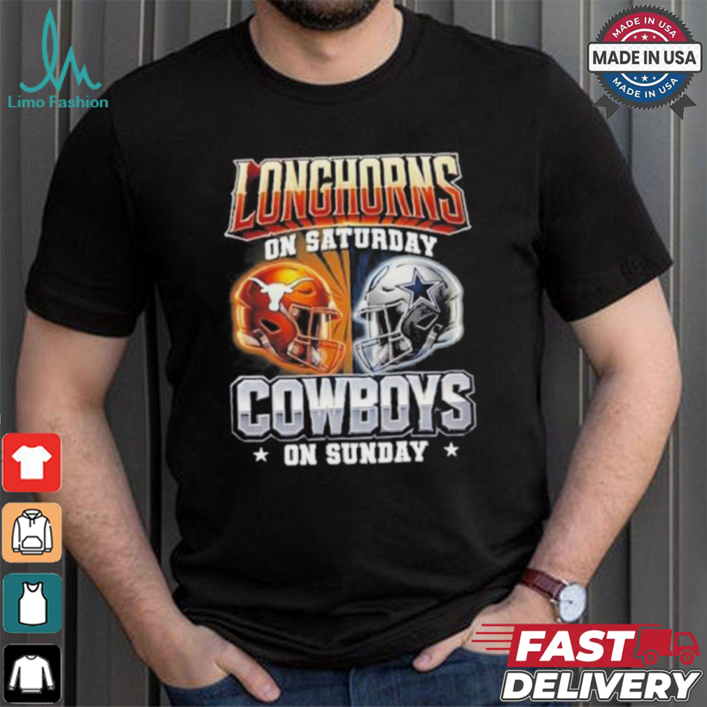 Official Longhorns On Saturday Cowboys On Sunday Shirt Official Longhorns On Saturday Cowboys On Sunday Shirt