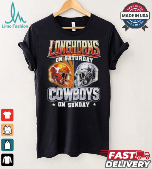 Official Longhorns On Saturday Cowboys On Sunday Shirt
