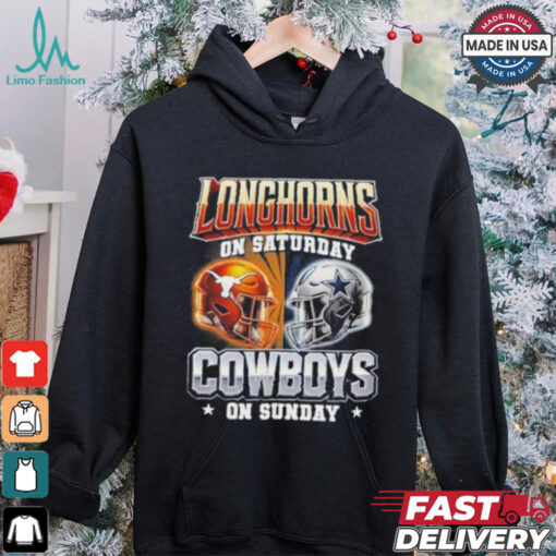 Official Longhorns On Saturday Cowboys On Sunday Shirt