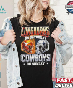 Official Longhorns On Saturday Cowboys On Sunday Shirt
