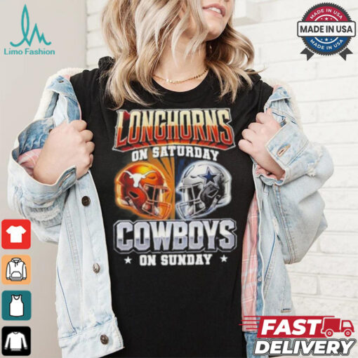 Official Longhorns On Saturday Cowboys On Sunday Shirt