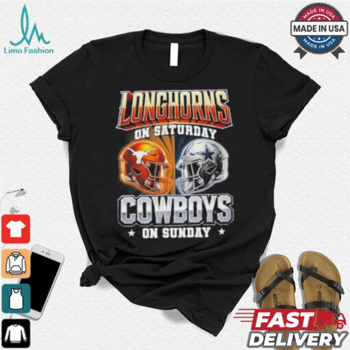 Official Longhorns On Saturday Cowboys On Sunday Shirt