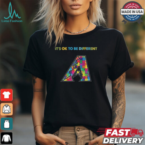 Official MLB Arizona Diamondbacks It’s Ok To Be Different Autism 2024 Shirt