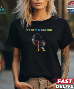 Official MLB Colorado Rockies It’s Ok To Be Different Autism 2024 Shirt