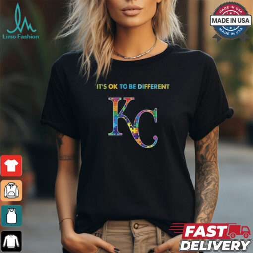 Official MLB Kansas City Royals It’s Ok To Be Different Autism 2024 Shirt