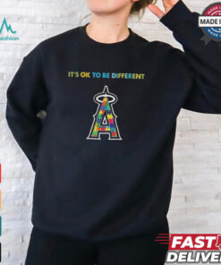 Official MLB Los Angeles Angels It’s Ok To Be Different Autism 2024 Shirt