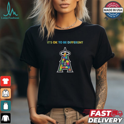 Official MLB Los Angeles Angels It’s Ok To Be Different Autism 2024 Shirt