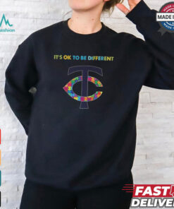 Official MLB Minnesota Twins It’s Ok To Be Different Autism 2024 Shirt