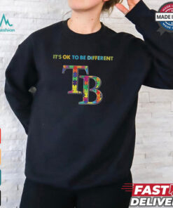 Official MLB Tampa Bay Rays It’s Ok To Be Different Autism 2024 Shirt