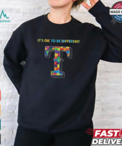 Official MLB Texas Rangers It’s Ok To Be Different Autism 2024 Shirt