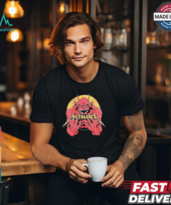 Official Metallica M72 North American Tour 2024 Jump Fire Devil Art With Tour List Shirt