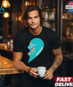 Official Miami Dolphin Partners Half Heart Shirt