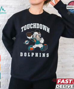 Official Micky Touchdown Dolphins Newborn Miami Dolphins Shirt