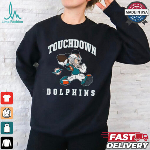 Official Micky Touchdown Dolphins Newborn Miami Dolphins Shirt