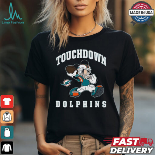 Official Micky Touchdown Dolphins Newborn Miami Dolphins Shirt