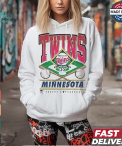 Official Minnesota Twins White Straight Shot 47 Franklin Fashion Shirt