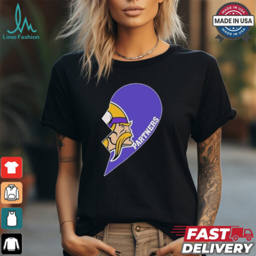 Official Minnesota Vikings Partners Half Heart Shirt