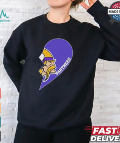Official Minnesota Vikings Partners Half Heart Shirt