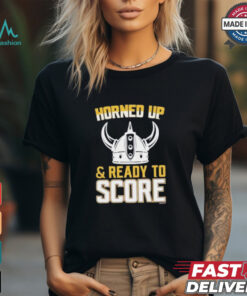 Official Minnesota Vikings horned up and ready to score shirt
