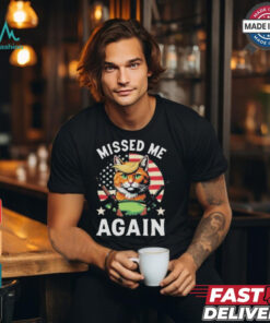 Official Missed Me Again Second Trump Cat Golf Shirt